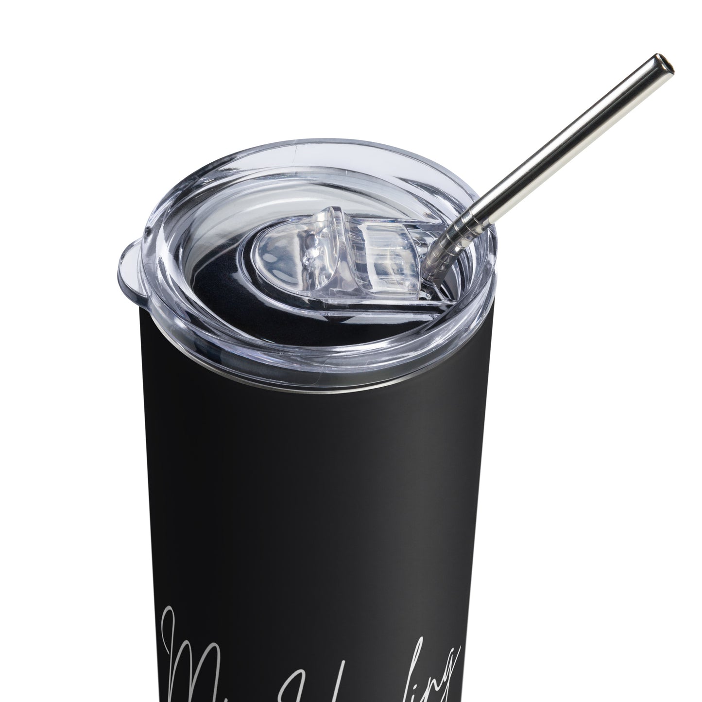 My Healing My Journey Stainless Steel Tumbler black