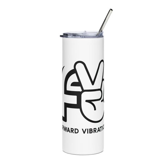 Forward Vibrations Stainless steel tumbler - white