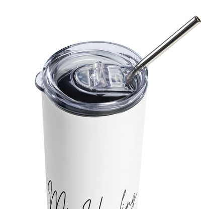 My Healing My Journey Stainless Steel Tumbler white