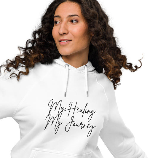 My Healing, My Journey unisex hoodie white