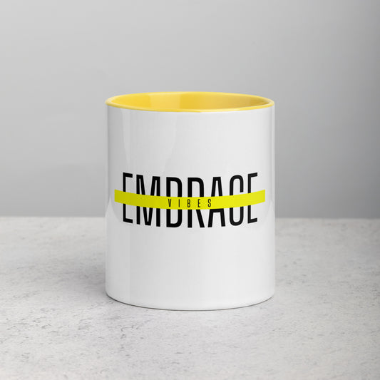 EMBRACE Vibes Mug with Color Inside - yellow